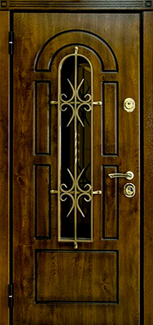 Фото «Дверь с ковкой №11»